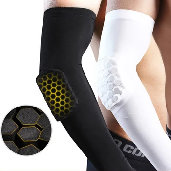 

7.9$/2PC Elbow Support Elastic Gym Sport Elbow Protective Pad Absorb Sweat Sport Basketball Arm Sleeve Elbow Brace Sports Safety