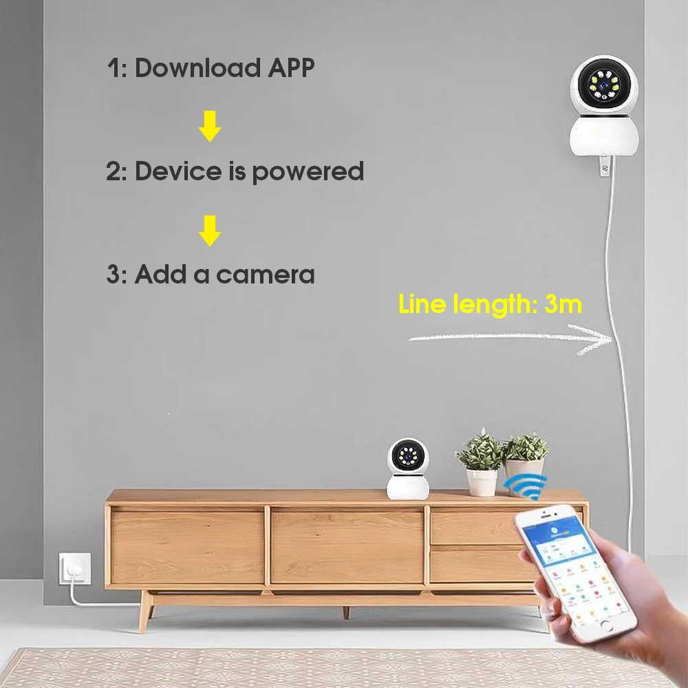 Kebidumei 1080P радионяня wifi 2 сторонняя аудио камера ночного видения автоматическое