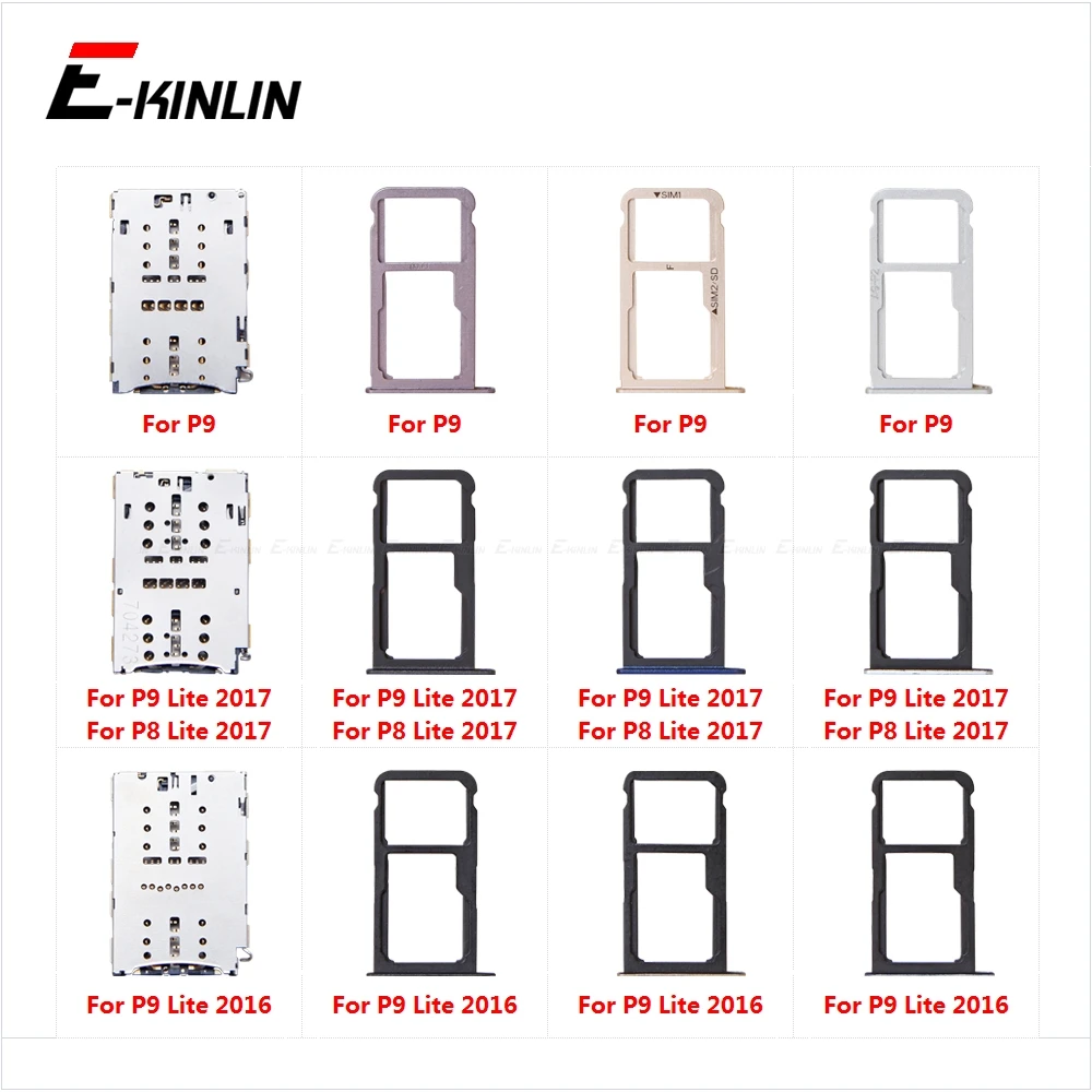 Слот для гнезда sim-карты держатель для чтения лотков адаптер для MicroSD контейнер для HuaWei P9 P8 Lite