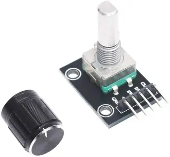 

5Pcs KY-040 Rotary Encoder Module with Knob Cap for Arduino
