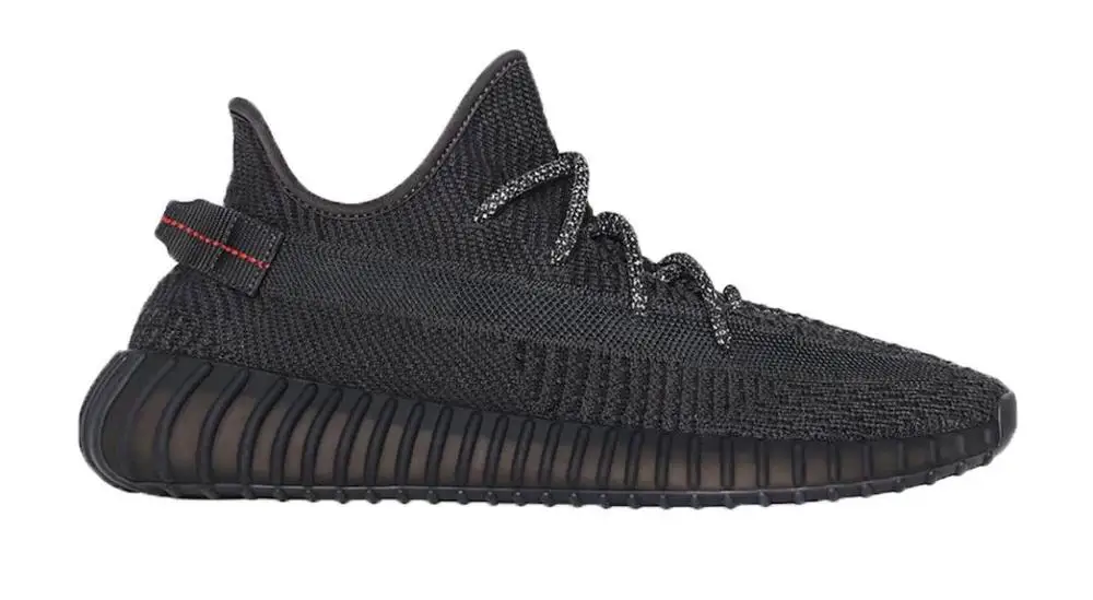 Adidas Originals Yeezy Boost 350 V2 Black Reflective Shoes Men's Running Sport Shoes for Unisex Women FW5190 Training FU9006