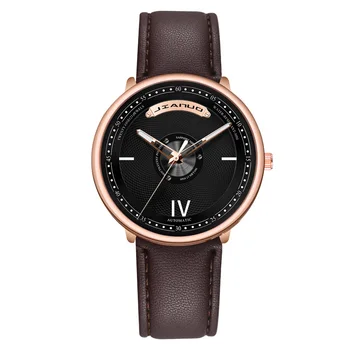 

Candyccat 2020 New Men's Watch Simple Men's Casual Leather Strap Watch Diamond Watch Work Business Watch Home Timer Luxury