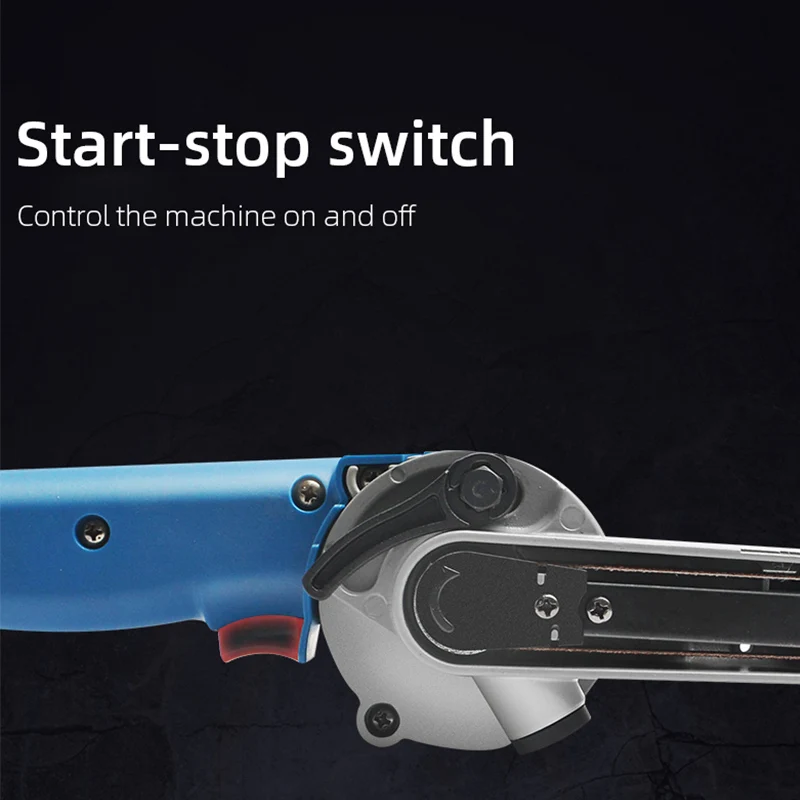 9*533mmMini Belt Sander Sanding Belt Grinder Grinding Machine Portable Metal Polishing Narrow Space Sanding Belt Machine 2
