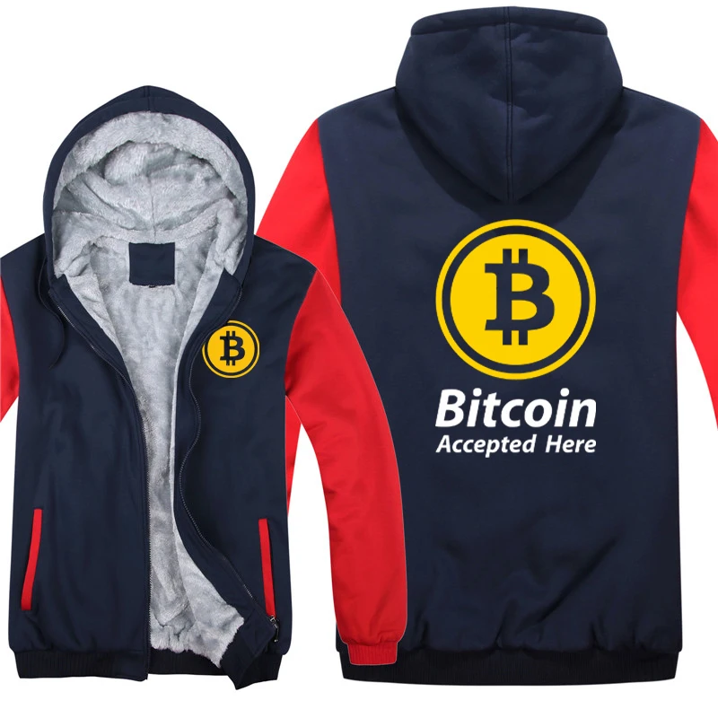 Bitcoin HODL Hoodies Men Cool Coat Thicken Cryptocurrency Sweatshirt Mans Jacket Hoody 4