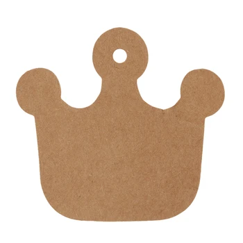 

Label Price Tags Price Tag Signs Kraft Paper Blank Card Hand Draw Gift Tags Crown Design 100pcs Brown