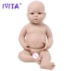 IVITA Silicone Reborn Baby Doll 3 Colors Eyes Choices Lifelike Newborn Baby Unpainted Unfinished Soft Dolls DIY Blank Toys Kit ► Photo 2/6