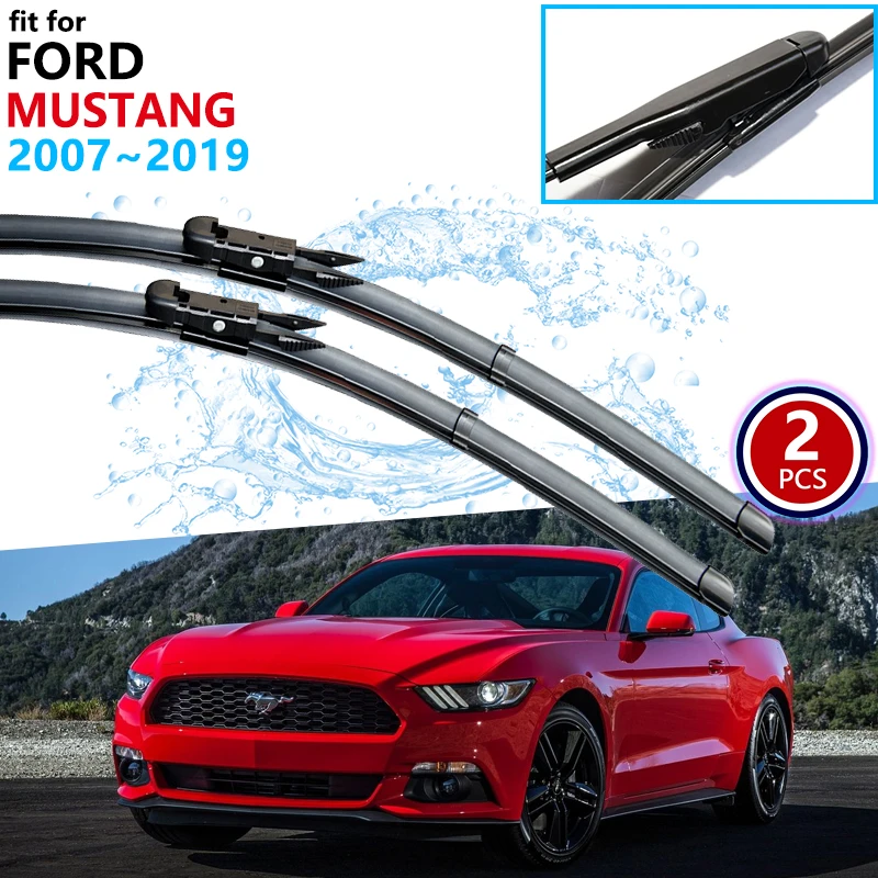 

Щетки стеклоочистителя для Ford Mustang 2007 ~ 2019 2015 2016 2017 2018 2019 S550 EcoBoost Export GT