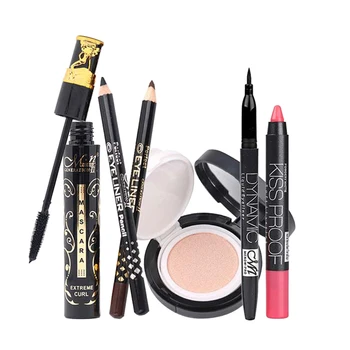 

Eye Lip Makeup Comestics Kit, 3PCS Eyeliner Pencil Pen & Glitter Lip Gloss & Mascara & BB Cream, Beauty Contouring Tools