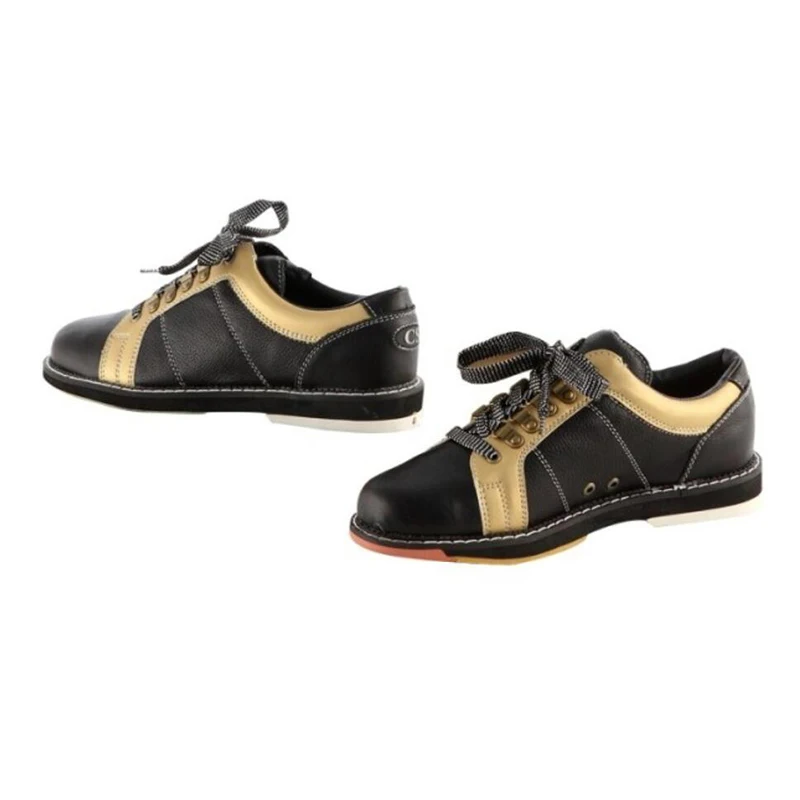 Professional bowling shoes men's leather non-slip wear-resistant sports shoes comfortable bowling
