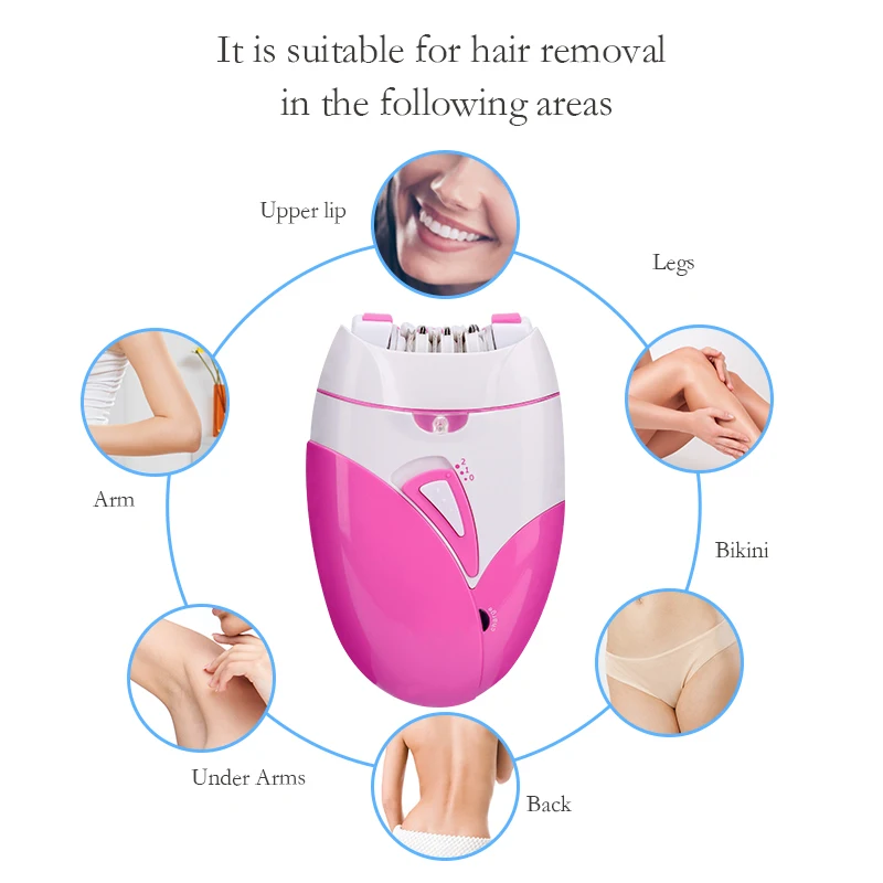 Electric Epilator USB Rechargeable Women Shaver Whole Body Available Painless Depilat Female Hair Removal Machine High Quality 3