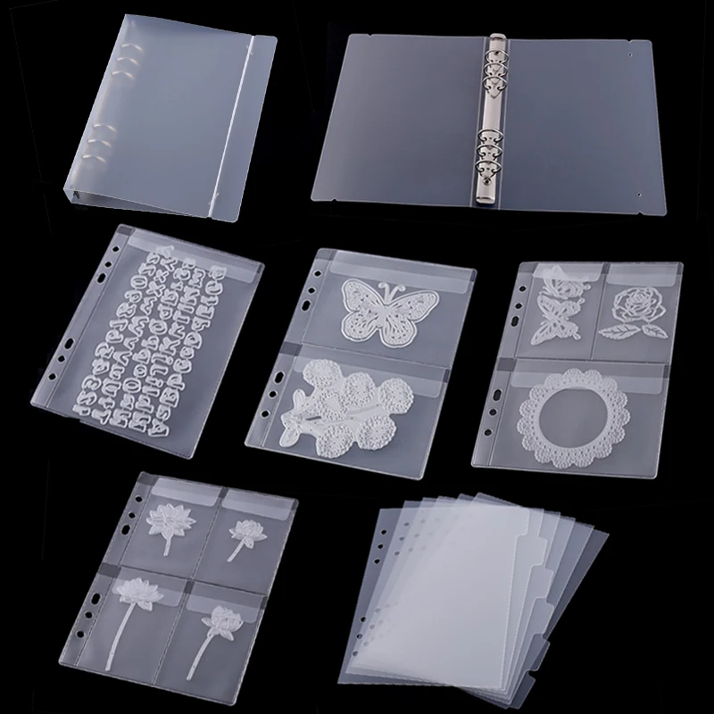 Multi-purpose Cutting Dies Stamps Bills Storage Bags Album Collesction Sheets For Storaging Photos Documents Organized Pockets | Дом и сад