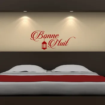 

Kililaya Quote Wall Sticker Good Night In French Muraux Removable Vinyl PVC Decal Mural Living Room DIY Art Poster