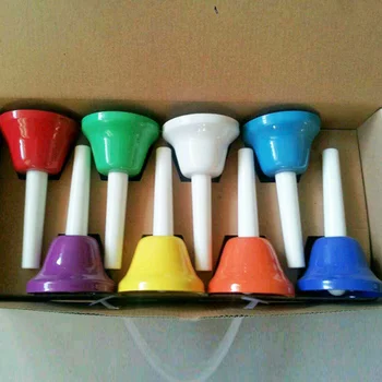 

Percussion Instrument Hand Bell MultiColor Baby Kids Wooden Horn Trumpet Instruments Music Toys Fun Gift Toys For Baby Kids