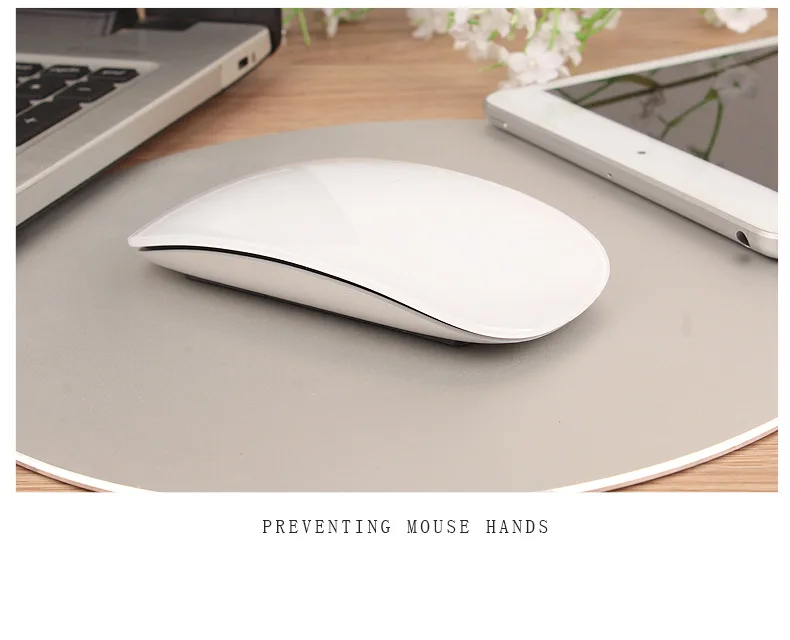 Bluetooth 5.0 Wireless Mouse Rechargeable Silent Multi Arc Touch Mice Ultra-thin Magic Mouse For Laptop Ipad Mac PC Macbook silent computer mouse