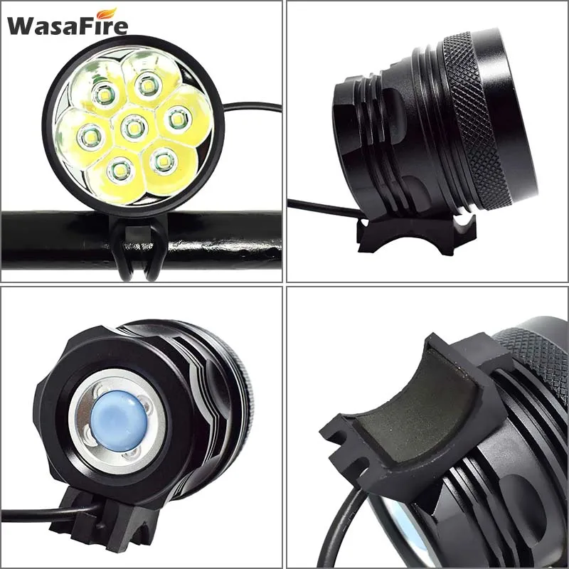 10000 Lumens Bike Headlight 7*XML-T6 LED Bicycle Front Light Mountain Road Cycling Front Lamp Bicycle Accessories