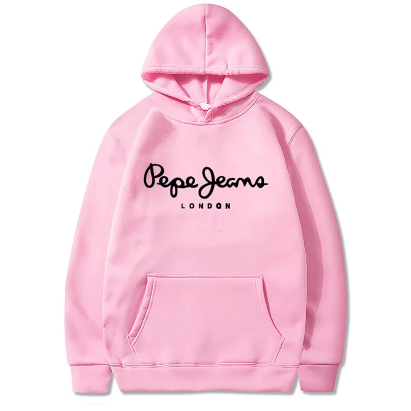 Sudadera con capucha y estampado de letras para mujer, ropa deportiva informal cálida de marca a la moda para invierno, 2020