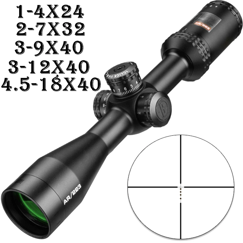 Тактический прицел для снайперской винтовки 1 4x24 AR Optics Drop Zone 223 4 5 18x40|tactical riflescope|ar