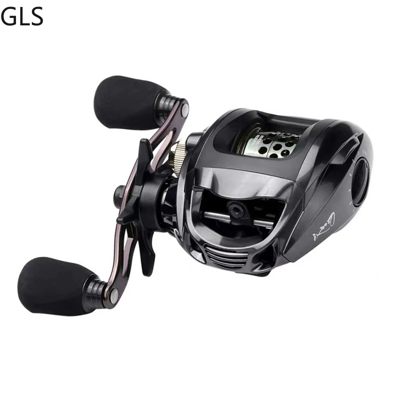 

2021New 5.5KG Max Drag Baitcasting Fishing Reel 6.3:1Gear Ratio Lightweight Right/Left Handed 12+1BB Fishing Wheel