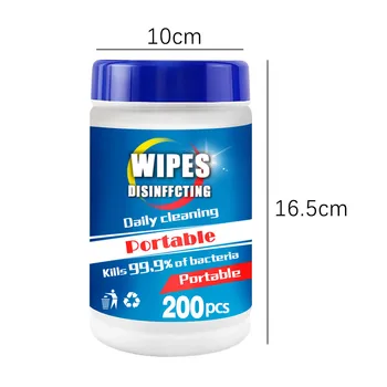 

Disinfection Wipes 200 Sheets Bag Portable 75 Alcohol Wipes 20ML/pcs