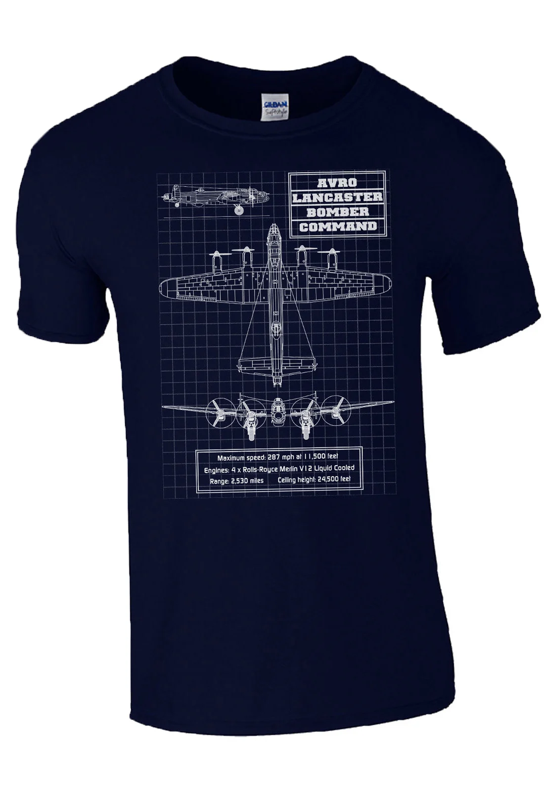 AVRO Lancaster Blueprint футболка Thumper Rolls Royce Bomber Command Aircraft RAF с принтом на заказ дешевые