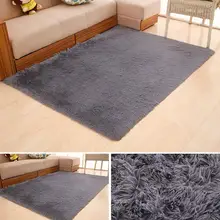 Мягкий ворсистый ковер из пенопласта нескользящий запоминающий коврик для спальни Batn коврик для ванной комнаты цвета: серый 50*80 см/1,6* 2.6ft