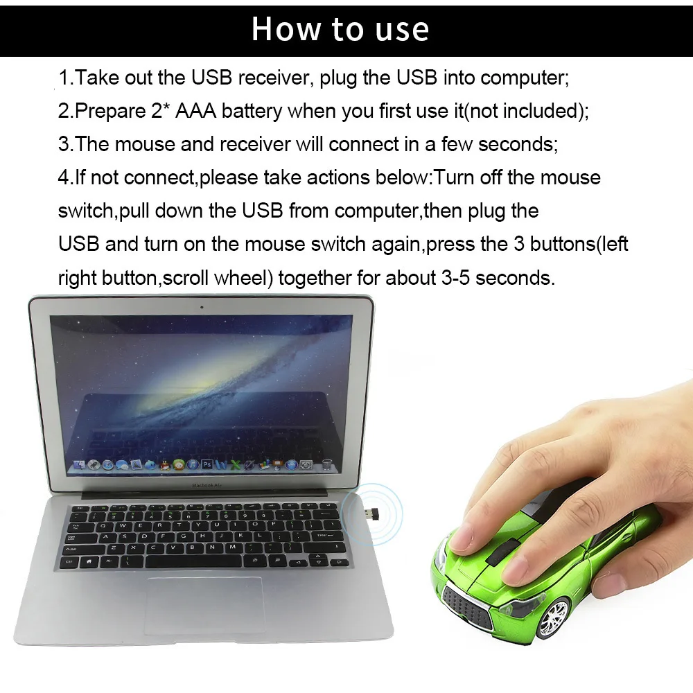 CHYI Беспроводная форма мини-автомобиля компьютерная мышь эргономичная Usb оптическая мышь милый 3d мультфильм бесконечный автомобиль ребенок подарок Мыши для ПК ноутбук