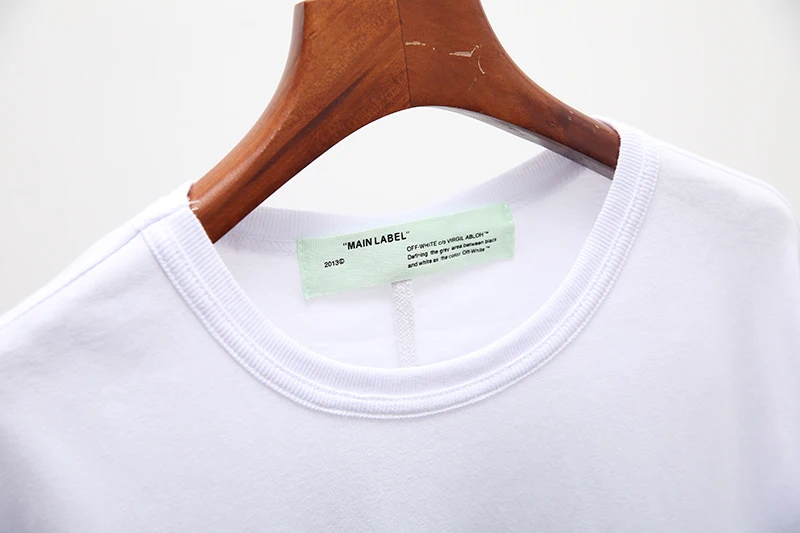 3D печать 3/5 19ss Off-White OW мужчины/женщины унисекс модные парные модели влюбленных хлопок Повседневная футболка с коротким рукавом с круглым вырезом