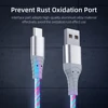 Glowing LED Cable 3A Fast Charging Cable Micro USB Type C High Speed Data Transfer Cable  Flowing Streamer Light LED USB C Cord ► Photo 2/6