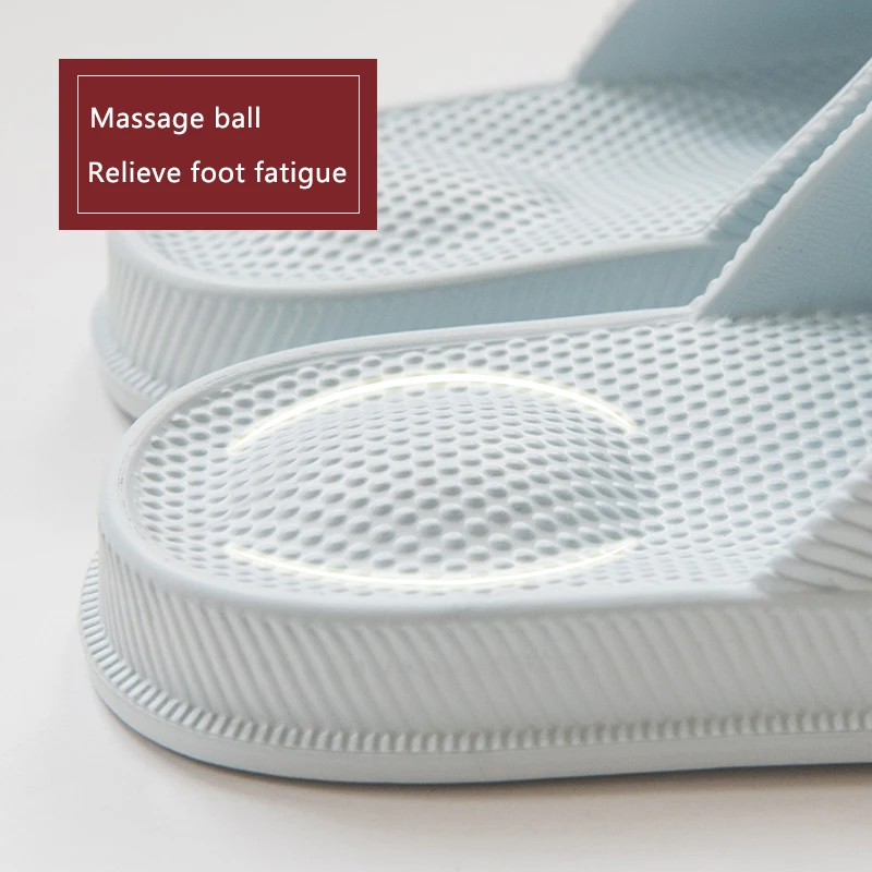 UTUNE Non-slip Massage Slippers Women EVA Indoor Slippers Light Couple House Bath Shoes Man Waterproof Sandals Slides Bathroom 2