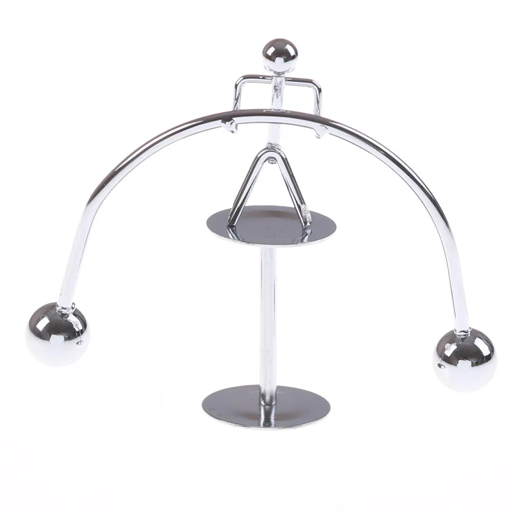 Magic Balancing Toy 7x7cm Kinetic Weightlifter Perpetual Motion Office Desk Decoration Metal Craft