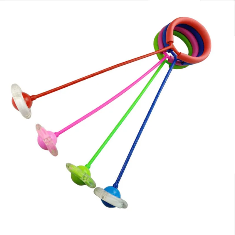 

Jumping ball children's toys female elastic flashing bouncing ball adult rotating jump ring fitness set foot single leg flick
