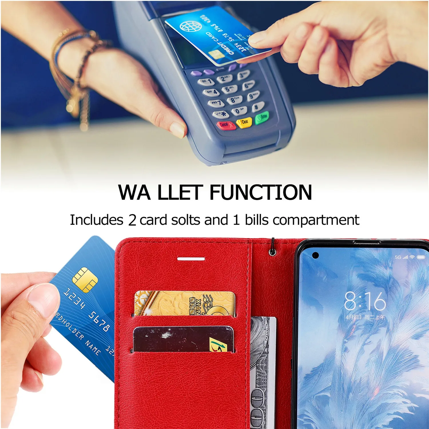 Роскошный простой кожаный чехол кошелек для Huawei Y5 Y6 Prime 2018 Y7 Pro Y9 2019 Y5P Y6P Y7P Y8P слоты