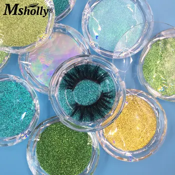 

New Popular False Eyelashes Crystal Packaging Boxes Wholesale 3D/5D/8D Mink Eyelash Glass Box with free trays and bottom cards