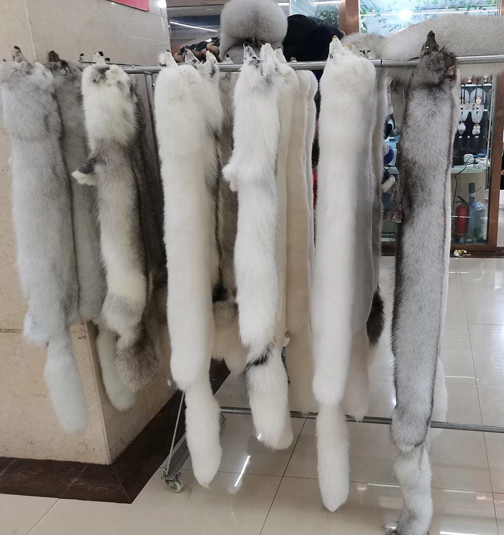 Brand Luxury Women 100% Natural Real Fox Fur Scarf For Women Fashion Winter Genuine Fur Collar Scarves Warm Real Fox Fur Scarf