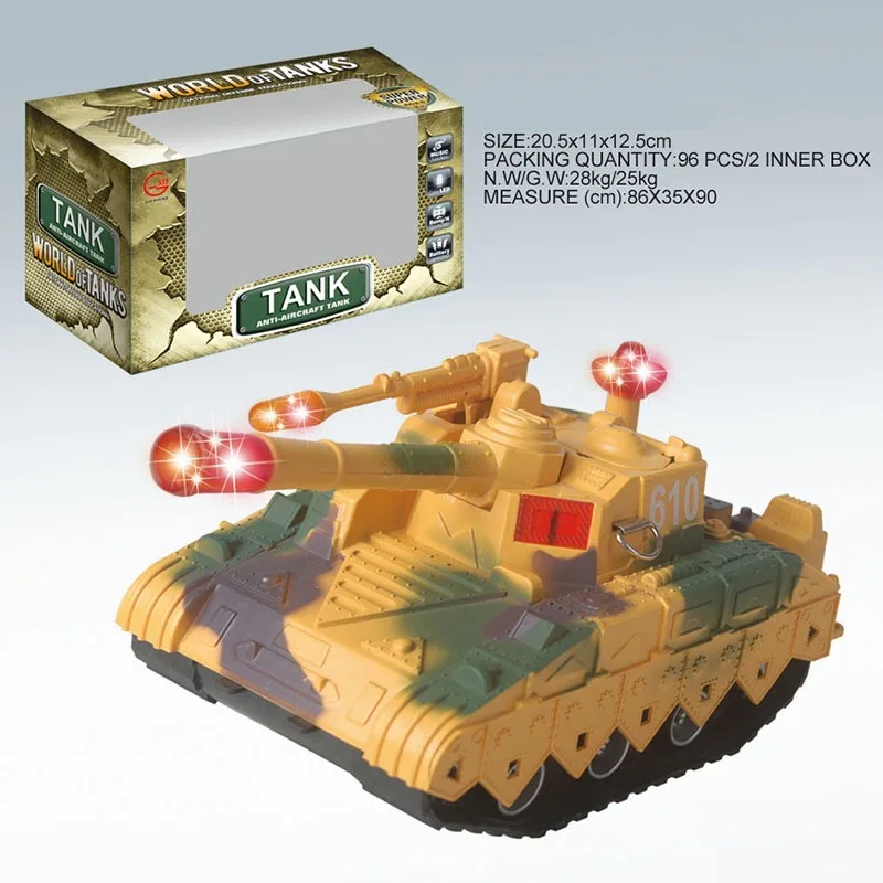 

Model Educational Children Military Model Toy Shining Music Electric Tank Toy Car Stall Hot Selling