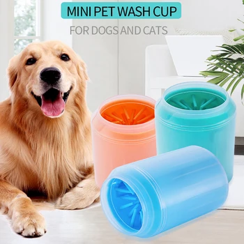 

Pet Paw Cleaner Cup Portable Dog Cat Foot Washer Soft Silicone Pet Foot Washing Tool Puppy Kitten Dirty Paw Quickly Cleaning Cup