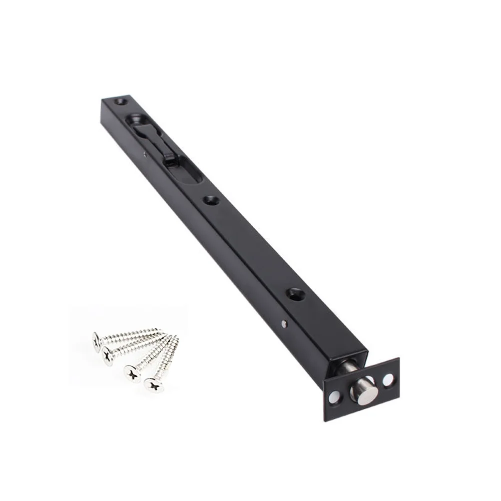 Slide With Screws Door Bolt Cabinet Dust Proof Concealed Bathroom Furniture Professional Brushed Stainless Steel Security Latch |