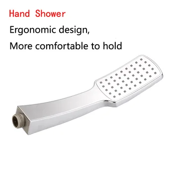 

HOT SALE Handheld shower single-function new ABS electroplating shower set square pressurized water-saving shower head