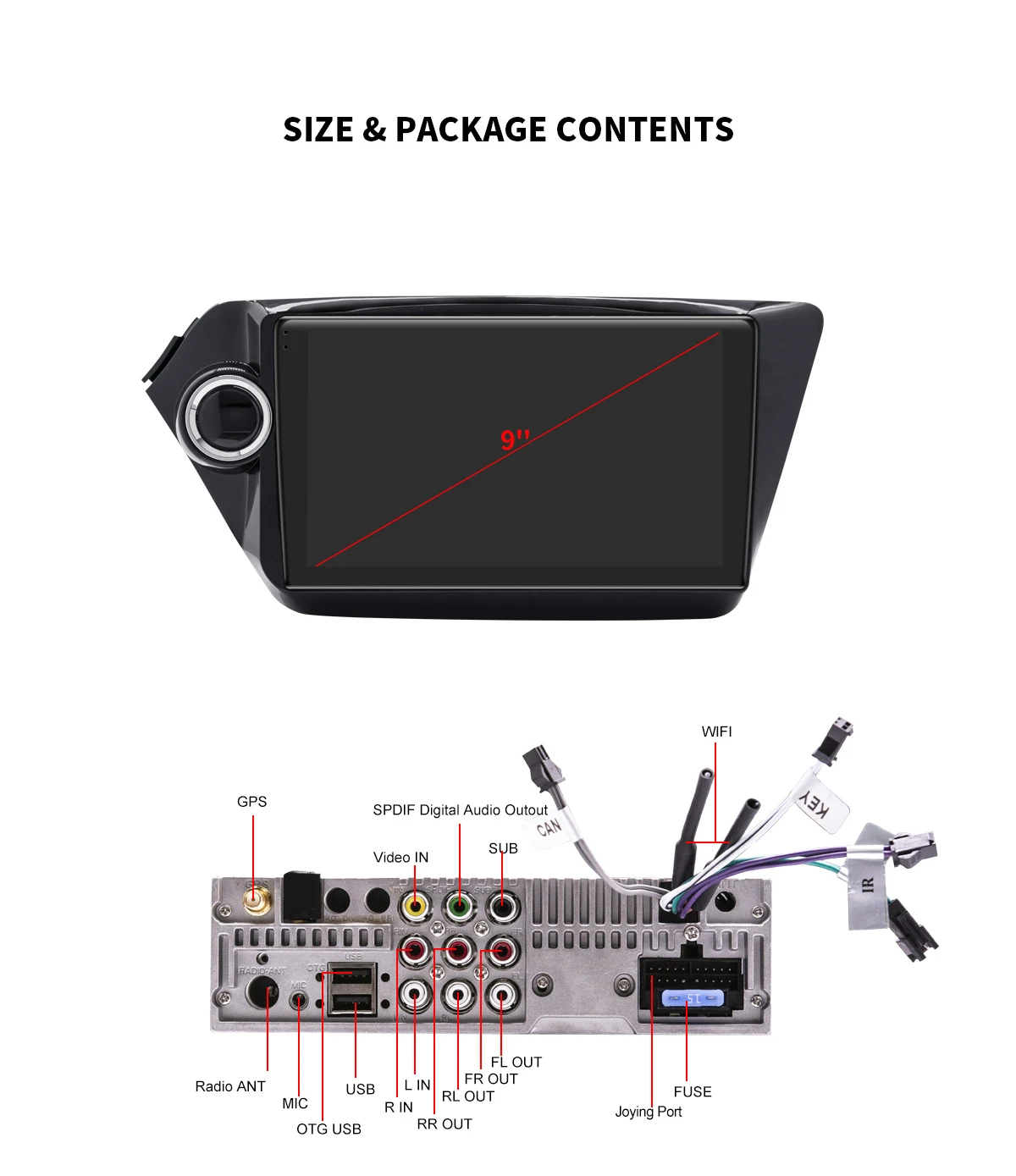 Cheap DSP 9" Android 8.1 Car Multimedia Radio for Kia RIO 3 4/K2/Cerato/Forte GPS IPS 2.5D Screen SPDIF Mirror Link Subwoofer 4G SIM 22