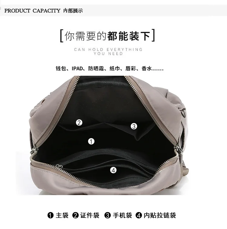 

Bag Women's New Style Listed Korean-style Versitile Fashion Simple School Bag WOMEN'S Backpack 2019 Oxford Cloth Backpack