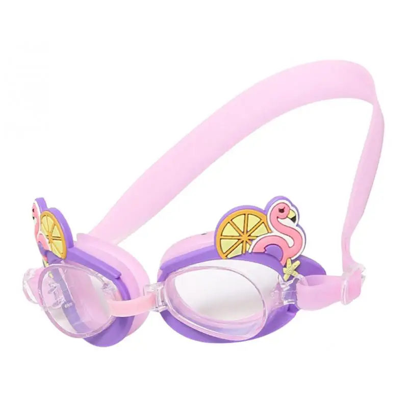 Kids Swimming Goggles Anti-Fog Waterproof Swim Glasses & Silicone Frame for Children - Select Colors