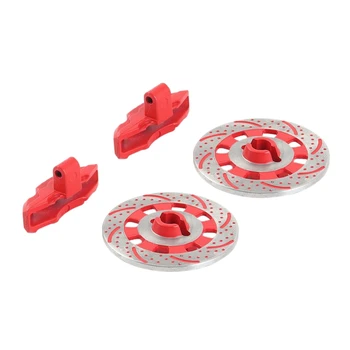 

4PCS Aluminium Alloy Metal Brake Disc Drive Hub for 1/7 Traxxas Unlimited Desert Racer UDR RC Car Accessories Red