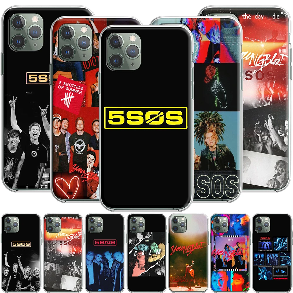 5Sos Band 5 Seconds Of Summer Phone Case For iPhone 12 11 Pro Max Mini Xs Max 8 7 6 6S Plus X 5S Se 2020 Xr Cover