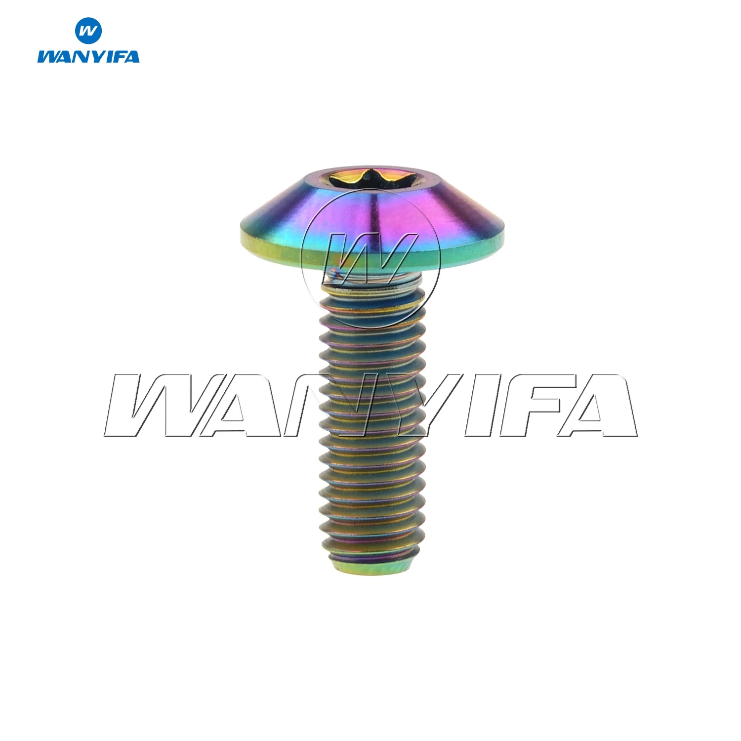 Rainbow Болт ваньифа Ti M5x15mm Кнопка Torx головка винт для мотоцикла оболочки винт - Цвет: Rainbow