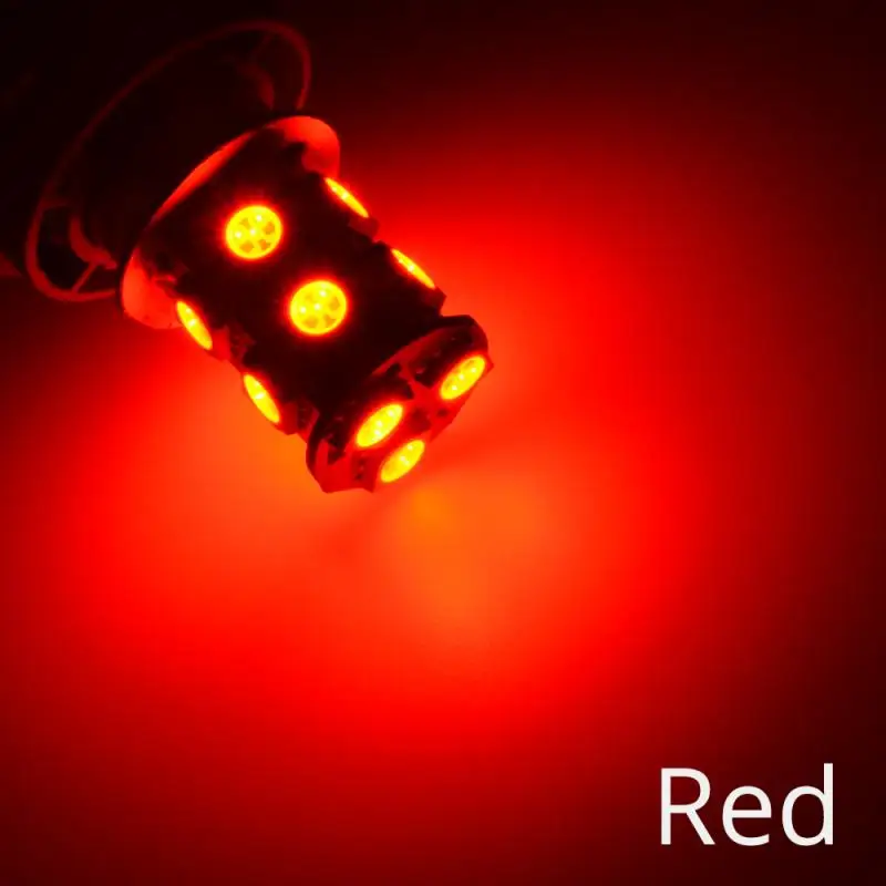 1X BA9S P21W 5050 13Led 1156 BA15S Автомобильные светодиодные поворотные сигнальные огни, тормозные задние лампы, автомобильные парковочные задние лампы заднего хода, DC 12 В - Испускаемый цвет: Red