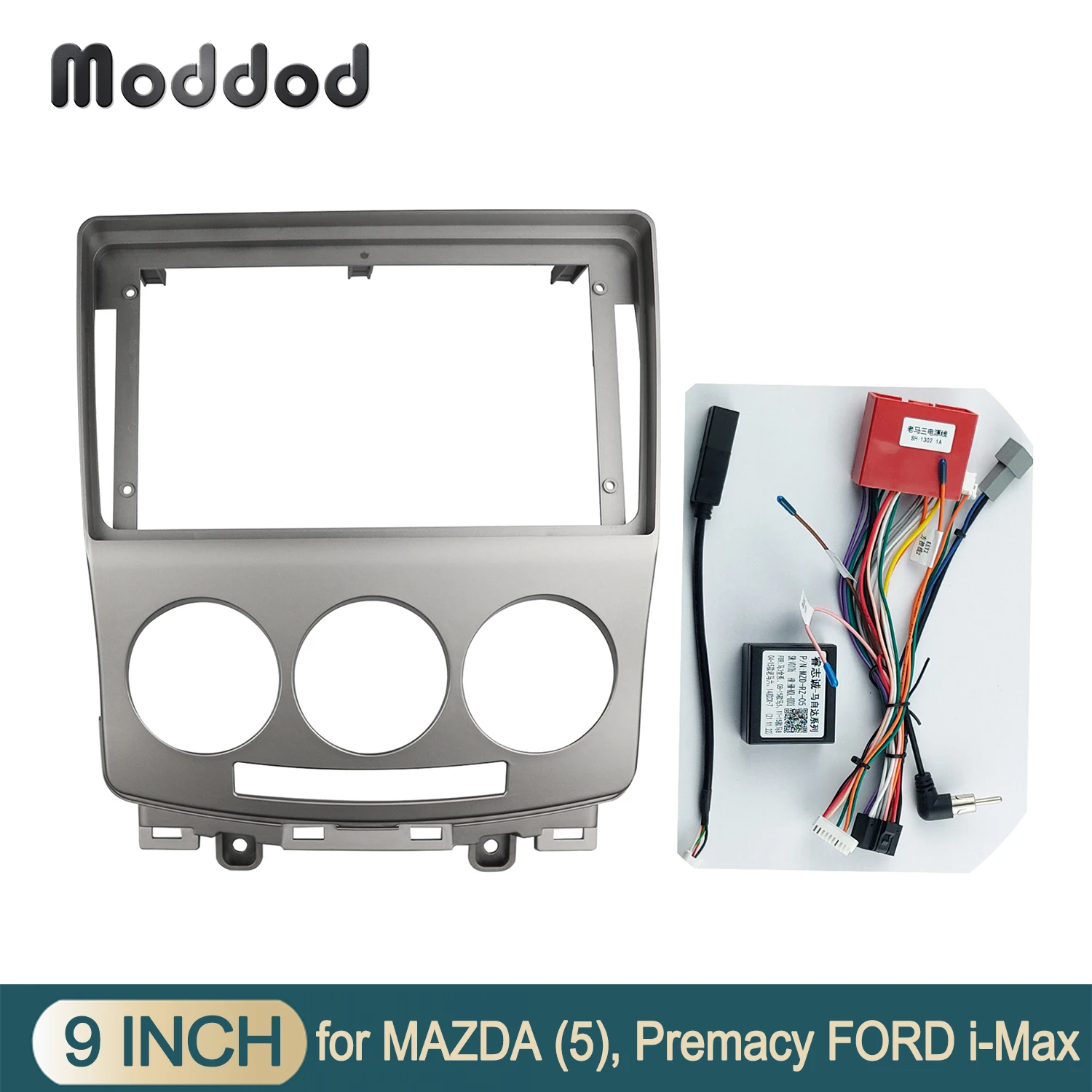 

9 INCH Radio Fascia for FORD i-Max 2007+ Mazda 5 Premacy 2005+ Double Din Dashboard Installation Refit Trim Kit GPS Frame