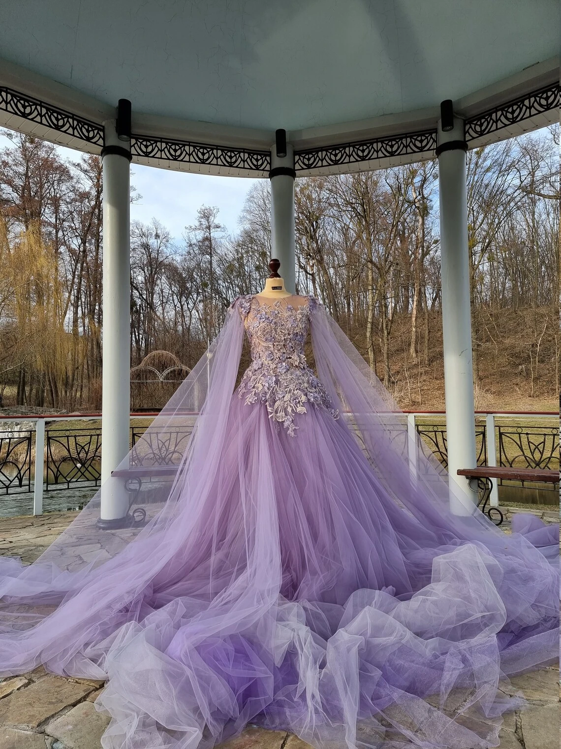 purple colored wedding dresses