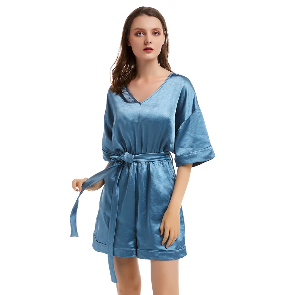 Женский комбинезон с широкими штанинами повседневный облегающий летний