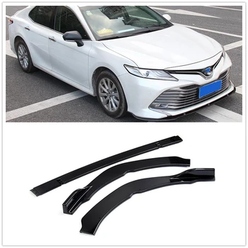 

Front Bumper Lip Cover Trim For Toyota Camry L LE XLE 2018 2019 Glossy Black