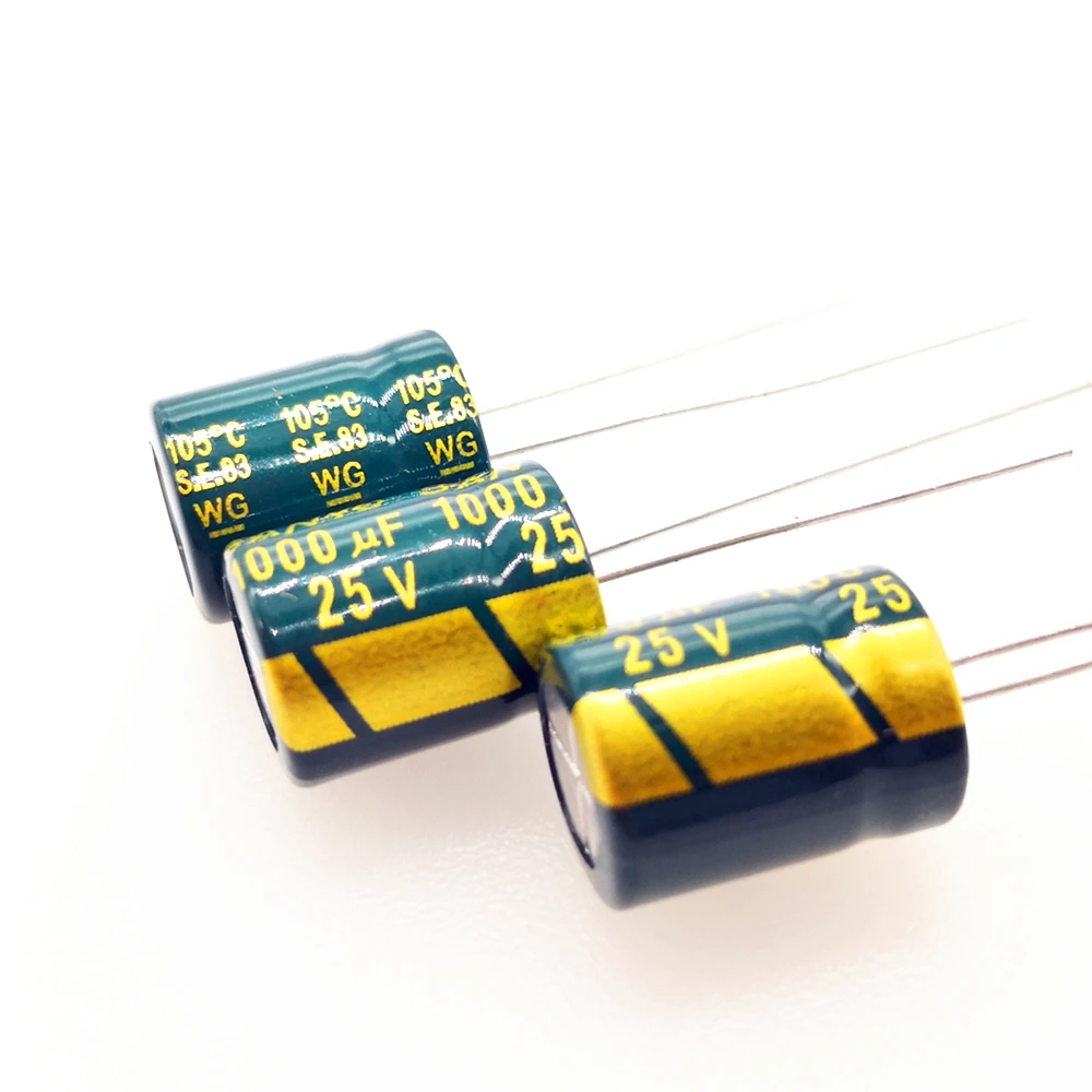 Electrolytic Capacitor Aluminum Electrolytic Capacitor 20pcs/lot High Frequency Low Impedance 25v 1000uf Aluminum Electrolytic Capacitor 20%